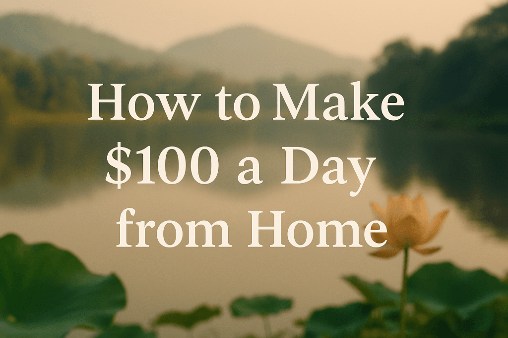 How to Make $100 a Day from Home